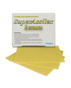 EAG1911509 image(0) - Eagle Abrasives, Inc. KOVAX Super Assilex 191-1509 Sanding Sheet, 130 mm W x 170 mm L, 800 Grit, Aluminum Oxide Abrasive, Lemon, Dry