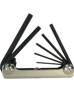 EKL21171 image(1) - Eklind Tool Company HEX KEY SET 7 PC FOLDING METRIC 1.5-6MM