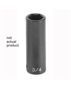 Grey Pneumatic SOC 2-1/16 1/2D IMP 6PT DP BLK