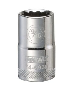 DEWALT 001Pc 12Dr Socket-12Pt-9/16