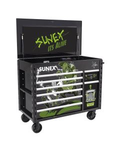 SUN8065PCBKALIVE image(0) - SUNEX 50" 7 Drawer Power Cart w /Dedicated power tool storage and Power - It's Alive