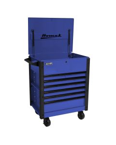 Homak Manufacturing 35 in. Pro Series 7-Drawer Service Cart, Blue