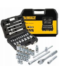 DWTDWMT19241 image(2) - DeWalt  Mechanics Tools Kit And Socket Set, 22-Piece