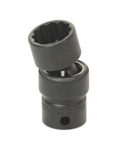GRE1116UM image(1) - Grey Pneumatic 3/8" Drive x 16mm Standard Universal- 12 Point Socket - Black