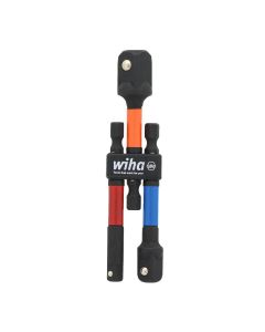 WIH70488 image(1) - WIHA Tools 3 Pc Color Coded Socket Adapters