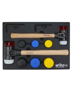 WIH83270 image(0) - WIHA Tools 14 Piece Split Head Mallet Foam Tray Set
