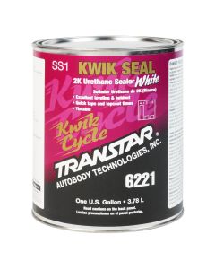 Transtar Autobody Products 6221 - Kwik Seal 2K Urethane Sealer - 1 Gallon Can - White - 4:1:1 Mixing - 560 sq-ft/ Gallon at 1 mil Coverage