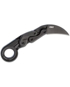 CRK4040 image(0) - CRKT (Columbia River Knife) Provoke D2 Titanium Nitride Plain Blade Folding Knife with Kinematic Aluminum Handle - Black