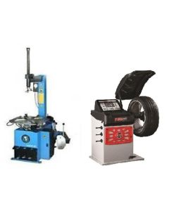 ATETCWB-COMBO7 image(0) - Atlas Automotive Equipment Atlas Equipment TC229 Rim Clamp Tire Changer + PWB50 Wheel Balancer Combo Package (WILL CALL)