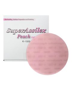 EAG1931507 image(0) - Eagle Abrasives, Inc. (25)Super Assilex 193-1507 Sanding Disc, 6 in Dia, K1500 Grit, Peach, No Holes