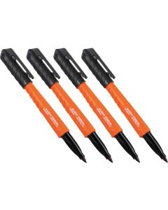 KLE861002 image(0) - Klein Tools Skribes&trade; Ultra Fine Tip Permanent Markers, Black, 2-Pack