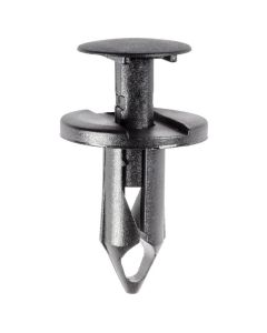 AVC17216 image(0) - AUVECO 17216 Push-Type with Closed End Air Baffle to Under Carriage Retainer, 20 mm Dia Head, Nylon, Black