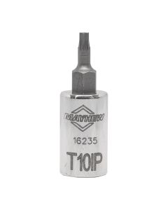 MAY16235 image(1) - Mayhew Mayhew T10IP Torx Plus&reg; Short Insert Socket Bit, 1/4-Inch Drive