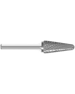 KnKut KnKut SL-4 14&deg; Included Carbide Burr 1/2" x 1-1/8" x 3" OAL with 1/4" Shank