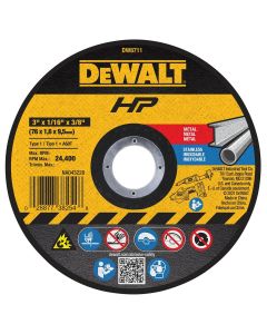DeWalt 3 Inch Bonded Metal Cutting Wheels - 3 Pack