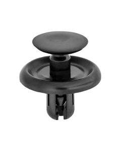 AUVECO 20955 Push-Type with Drive Pin Engine Under Cover Retainer, 20 mm Dia Head x 10 mm L Stem, Nylon, Black