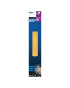 NOR00322 image(0) - Norton 00322 H290 Series Stick and Sand File Sheet, 2-3/4 in W x 16-1/2 in L, P80 Grit