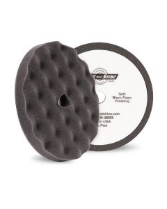 BUF820FBW image(0) - Buff And Shine 820FBW Grip Pad, 8 in Dia, 1 in THK, Hook and Loop Attachment, Foam Pad, Black