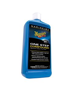 Meguiars M6701 Marine/RV One Step Compound, 1 gal Can, High Gloss Creamy White, Liquid