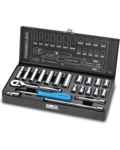 CHA34212 image(0) - Channellock 34212 21 Piece 1/4" Metric Drive Socket Set