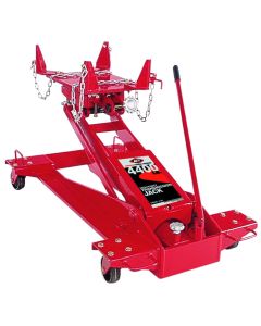 American Forge & Foundry AFF - Transmission Jack - Hydraulic - Floor Style - Square Style W/ Tool Trays - 4,400 Lbs. Capacity - 8.5" Min H to 34" High H - Manual Hand Pump - Heavy Duty