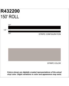 SHARPLINE CONVERTING INC MS, 1/2" X 150'; New Pewter Metallic