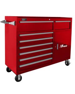 Homak Manufacturing 56 in. H2Pro Series 8 Drawer Rolling Cabinet, Red