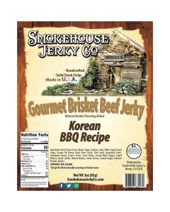 THS662474 image(0) - Tender Heifer Snack Co. Korean BBQ Gourmet Beef Brisket Jerky - 3 Ounce