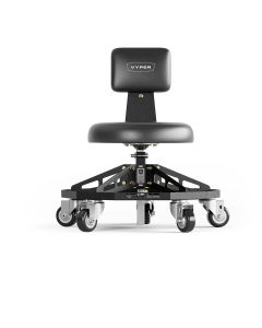 VYPRSS-B-B image(0) - Vyper Industrial 300 lb Capacity Robust Steel Sport Shop Chair - Black/Black