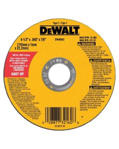 DeWalt 4 1/2 CUT OFF WHEEL