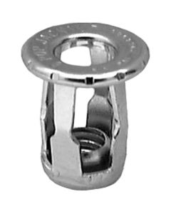 AVC13016 image(0) - AUVECO 13016 Type 1 Expansion Jack Nut, 1/4 in - 20 TPI x 0.731 in x 0.015 to 0.187 in Grip Range, 1010 Steel, Zinc