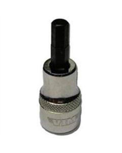 VIMHMS-6MM image(1) - VIM Tools 6 mm Hex Bit, Satin Chrome 3/8 Inch Square Drive Bit Holder
