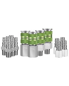 LEGA53458FZ image(1) - Legacy Manufacturing Flexzilla High Flow Coupler & Plug Kit, 14 pc