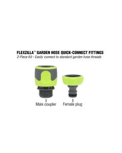 LEGHFZGAK11 image(2) - Legacy Manufacturing Flexzilla&trade; Garden Hose Quick-Connect Fittings, 2-Piece Coupler & Plug Kit