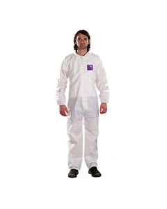ASLWH15-S-92-100-04 image(0) - Ansell ALPHATEC 681500 SERGED COLLARED COVERALL SIZE L
