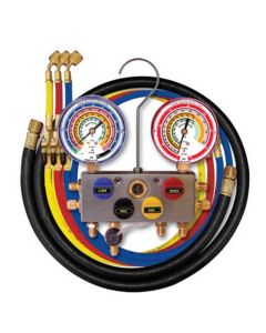 Mastercool ALUM 3-1/8 GUAGE SET 72"/HOSES