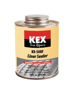 KEX Tire Repair Liner Sealer, Flammable, 16 oz. Brush Top Can 10 count