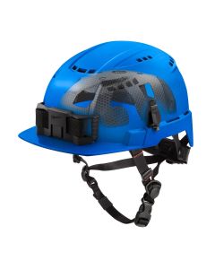 MLW48-73-1368 image(2) - Milwaukee Tool BOLT Blue Front Brim Vented Safety Helmet with IMPACT ARMOR Liner (USA) - Type 2, Class C