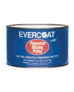 FIB407 image(0) - Fibre glass Evercoat 100407 Polyester Glazing Putty, 5.5 lb Can, White, Paste