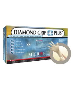 MFXDGP350XL-CASE image(1) - Microflex Case of DIAMOND GRIP PLUS LATEX GLOVES XL Includes 10 of 100pk