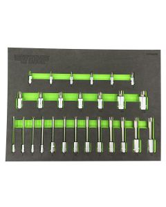 VIMXZNMS26 image(1) - VIM Tools 26 Piece Master XZN Master Driver Set - S2 Steel