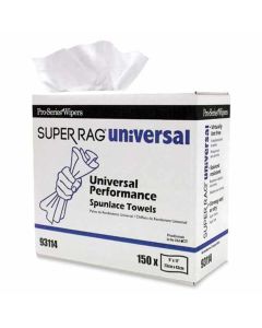 MDI93114 image(0) - MDI Pro-Series Super Rag 93114 High Performance Supreme Towel, 150, 17 in L x 9 in W, Spunlace, White