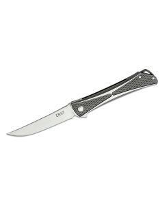 CRK7530 image(1) - CRKT (Columbia River Knife) Crossbones Liner Lock Folding EDC Pocket Knife - Gray/Silver
