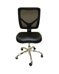 LDS1010530 image(0) - ShopSol Dental Lab Chair, Mesh Back Black Seat