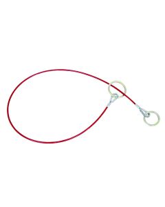 SRWV8208604 image(0) - PeakWorks PeakWorks - Cable Anchor Sling, 1/4" PVC Coated Galv. Cable - 2 O-Rings - 4 FT