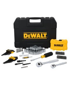 DWTDWMT45410 image(0) - DeWalt 96Pc 14/38Dr Socket Set W/Pta Box