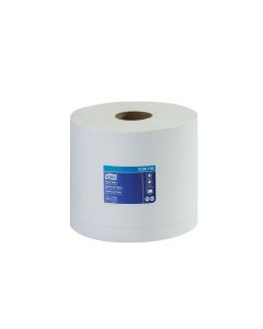 Tork Molnlycke 130211B Centerfeed Paper Wiper, 11.3 in Dia x 866.67 ft L x 9 in W, 800, White, Centerfeed, 2 Plys