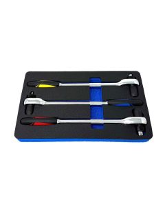 CTA8945 image(0) - CTA Manufacturing 3 Piece Torque Limit Ratchet Wrench Set - 25Nm 35Nm 40 Nm