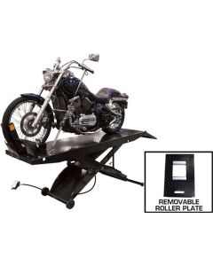 ATEHT-ACL-FPD image(1) - Atlas Equipment ACL Motorcycle Air Operated 1,000 lb. Capacity Motorcycle Lift w/ Roller Plate