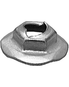 AVCAP10733 image(0) - AUVECO AP10733 Hex Washer Thread Cutting Nut, 5/16 in Stud x 1/2 in Across Flats, Zinc